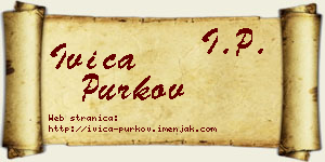 Ivica Purkov vizit kartica